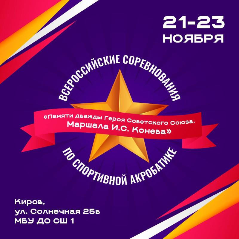 Спортивная акробатика. ВС "Памяти дважды Героя Советского Союза И.С.Конева" 2025